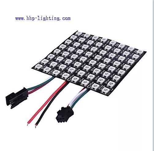 80*80mm WS2812B LED Digital Addressable Flexible LED Display Screen